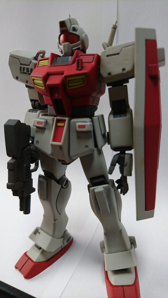 オレンジ系で塗装しました。センサー類も赤オレンジです。