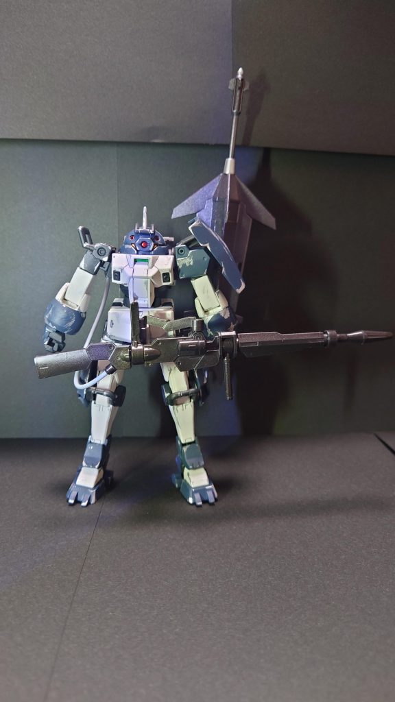 ハンマー使っちゃうと、グシオンが寂しくなっちゃうので、最終的に、もともとのライフルと、余ってたバルバトスのメイスを装備しました