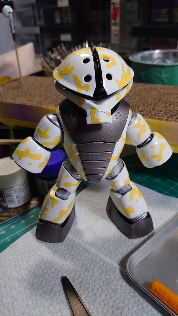 サフって白入れてマスキング