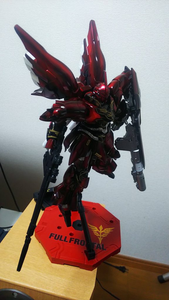 黒→シルバー→クリアレッドにてウェザリング塗装しましたクリア３回はかなり面倒でした