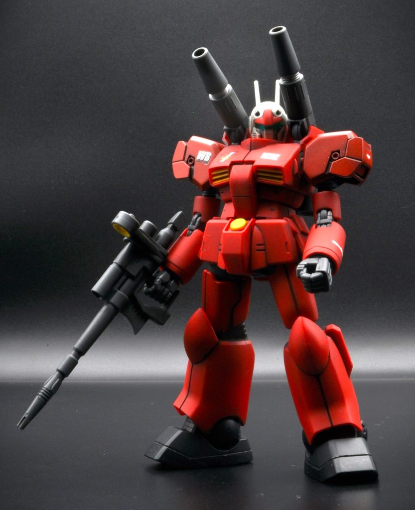 煽り気味の下からアングルが重厚感あって気に入ってます。ジェスタの肩も無改造でそのまま取り付けてます。