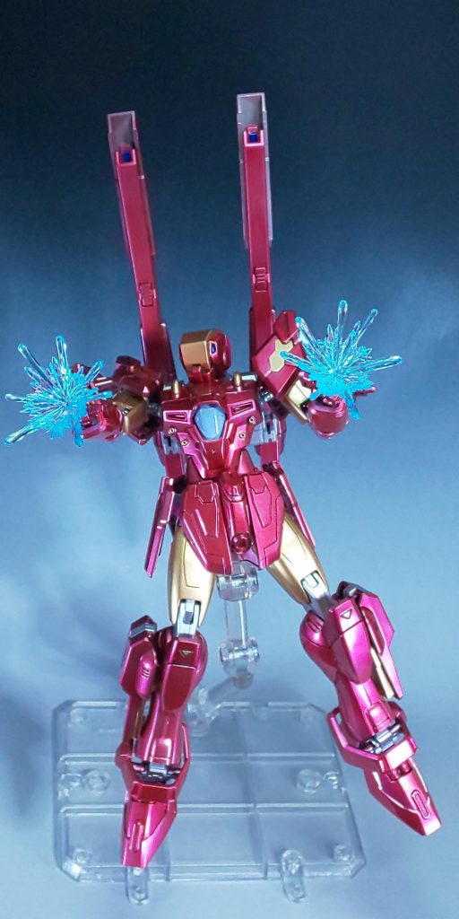 デスティニーのエフェクトパーツを2キット分用意しました。完全にアイアンマンです。