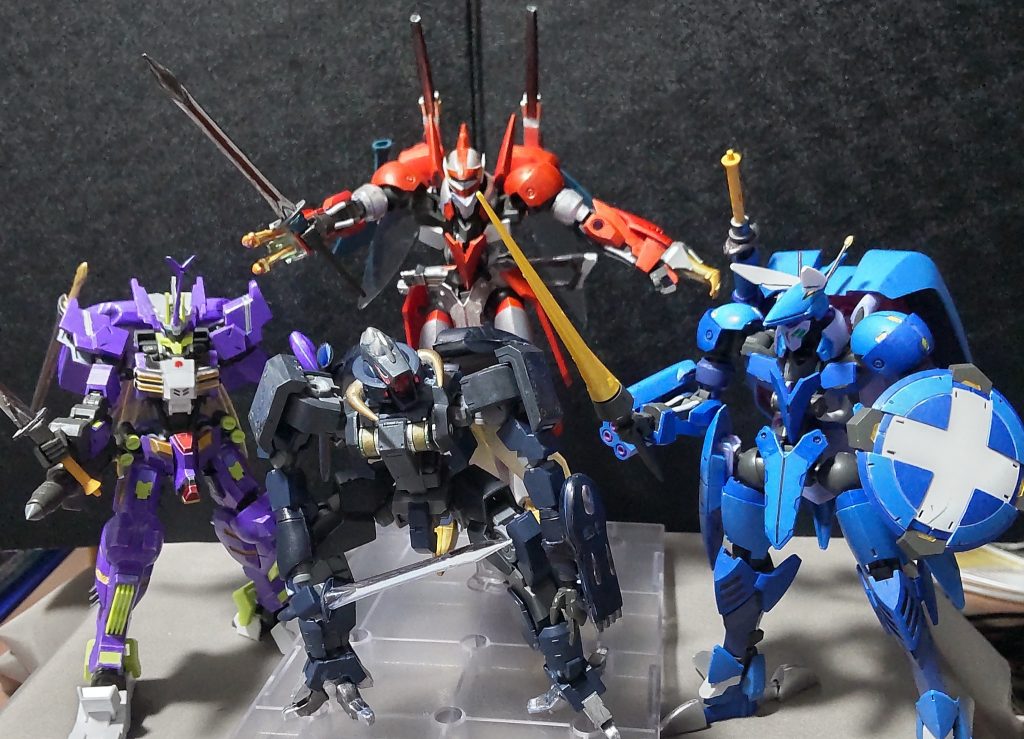 今までの鉄血オーラバトラー達と集合