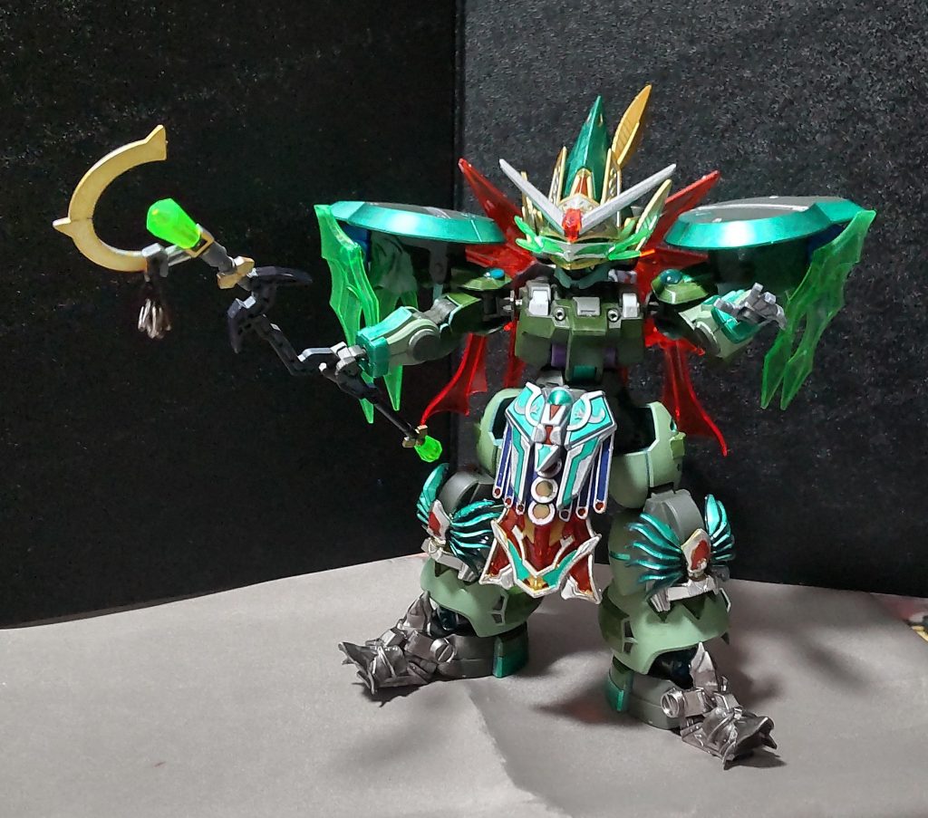 今作を作っている際に水星コンの開催がありましたので、賑やかしとしてここは一つ参戦してみようという感じでやってみましたが、いかがだったでしょうか?ディランザはジオン系列とのレベルの高いミキシング作品が多い中、私のような斜め上の発想をしたような感じに作ってみても、面白い作品が出来ますので、オススメですよ。それでは、ここまでのお付き合いありがとうございました。良かったら、評価のほどよろしくです。