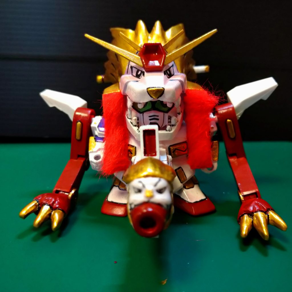 白獅と合体した戦闘形態『獅王の陣』!!