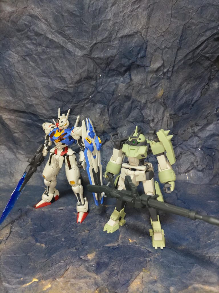 ガンダムエアリアルとツーショット