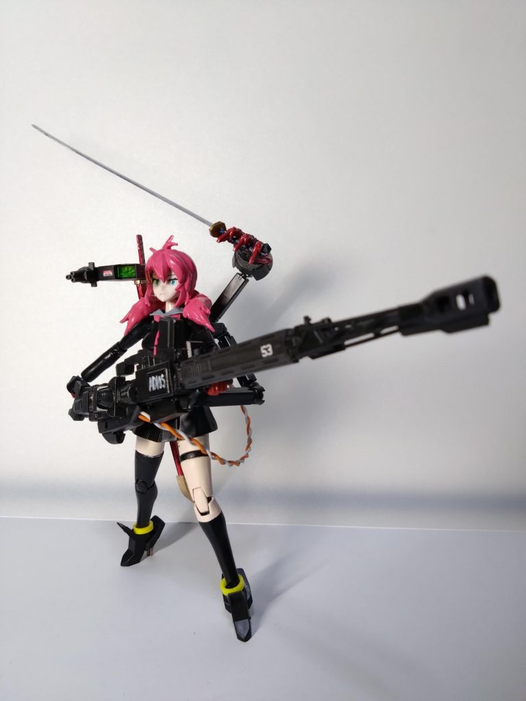 大型武器ですが自立できます。