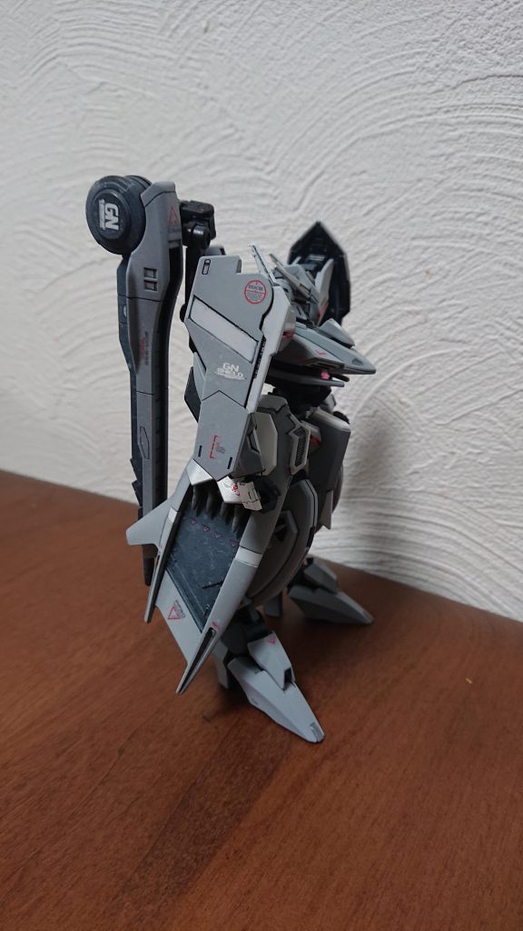 横側から仕上げは思ったようにできませんでしたが汚し塗装したように見えなくもないので、いいかなと😅見ていただいてありがとうございました❗