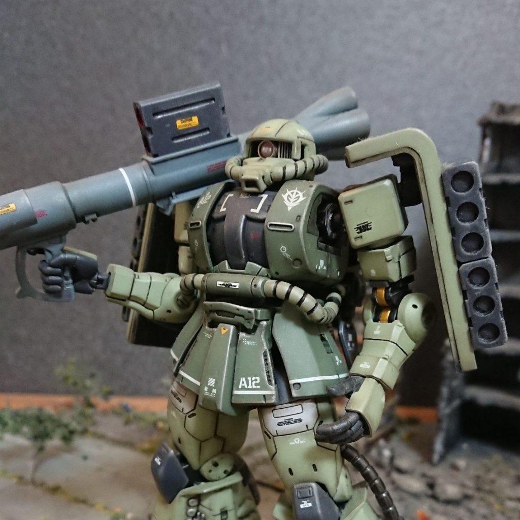 ザク(高機動型?) 1/144|大根おろしさんのガンプラ作品|GUNSTA(ガンスタ)