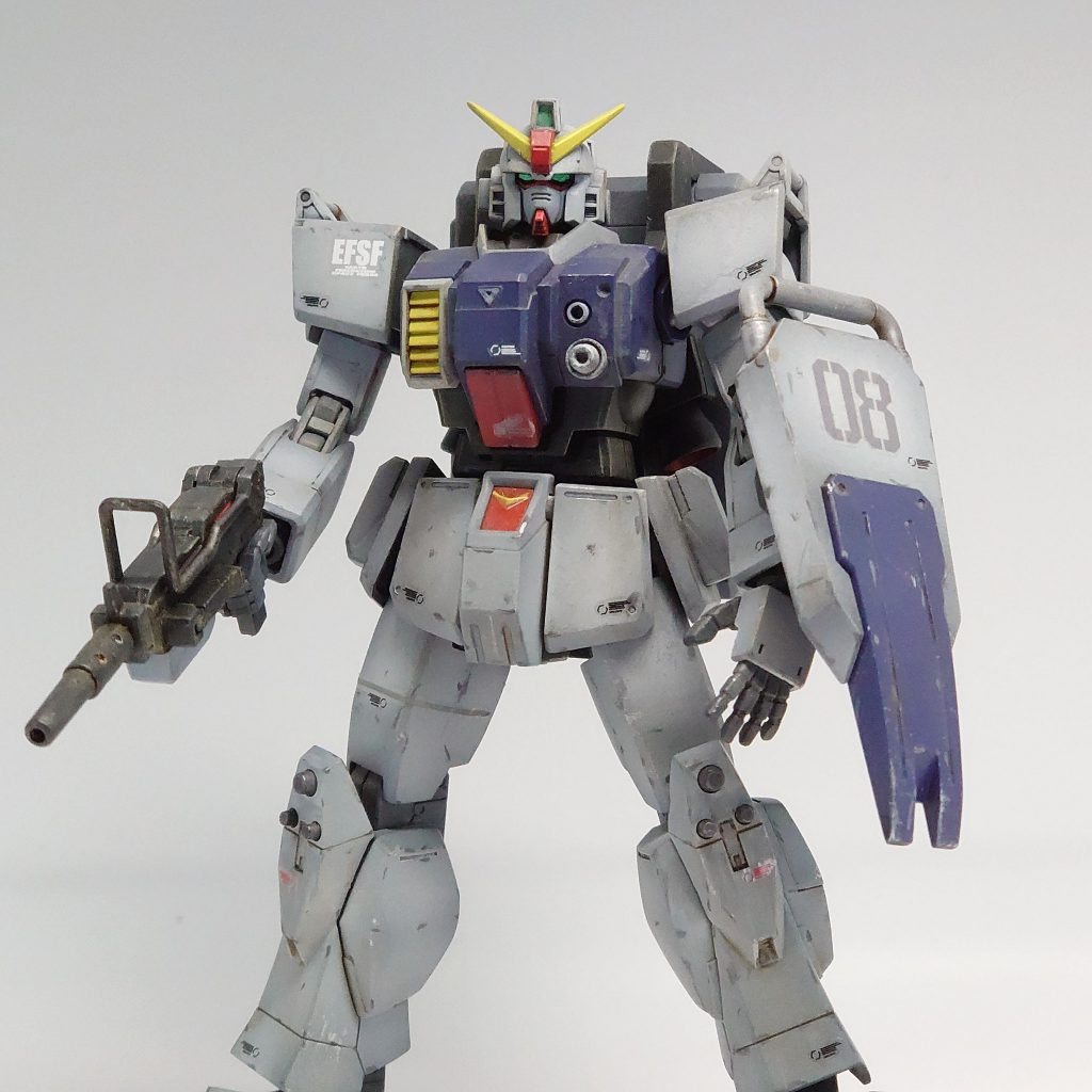 HGUC陸戦型ガンダム–4枚目/制作者：よっぴ猿