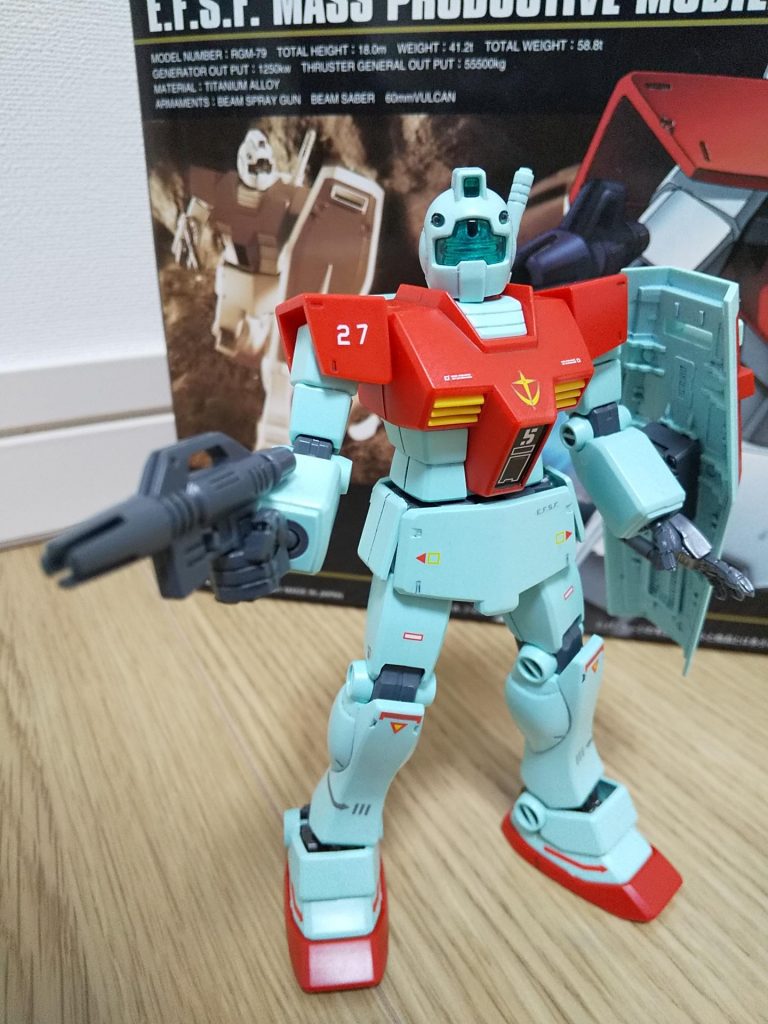 そういや普段はやらないですが、今回は脚に関しては合わせ目消しを行いました。完全には消えてませんが、デカールを貼れる程度には消せてます。