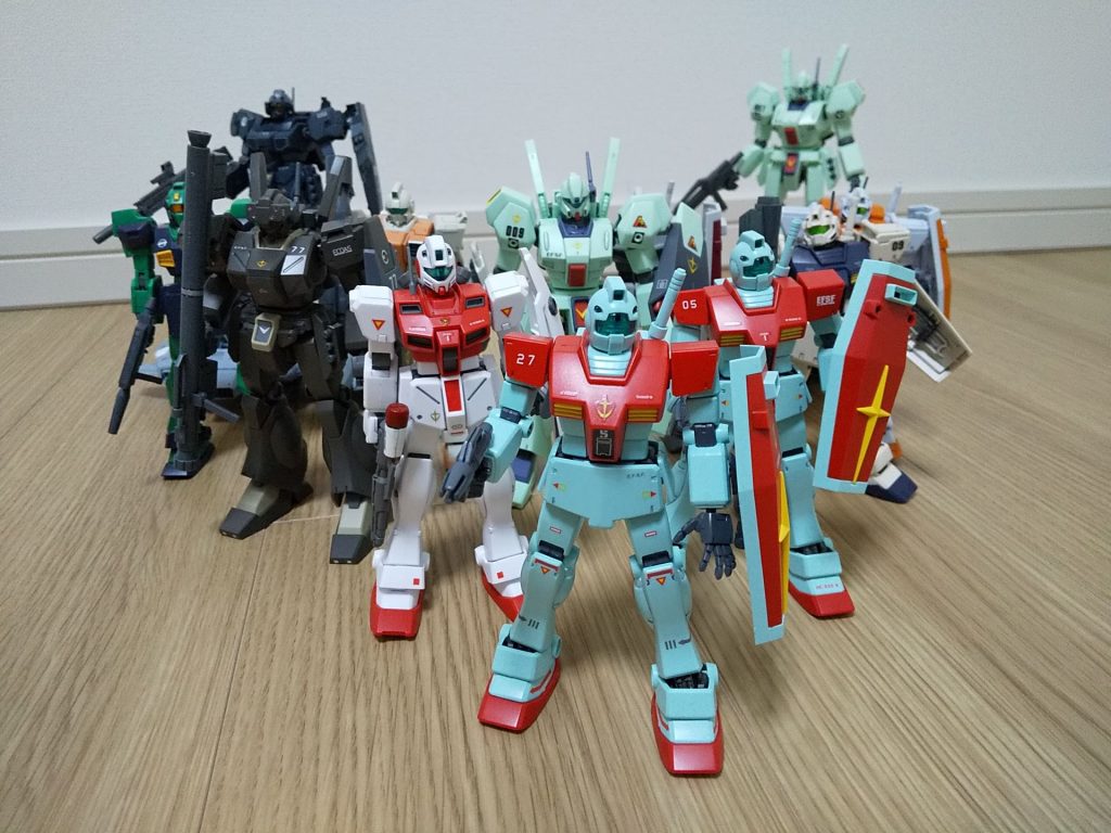 ジム系列の揃い踏み。