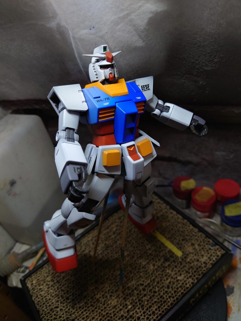 デカールあとに、トップコート吹くときの姿宇宙空間での浮遊感満載だったわ