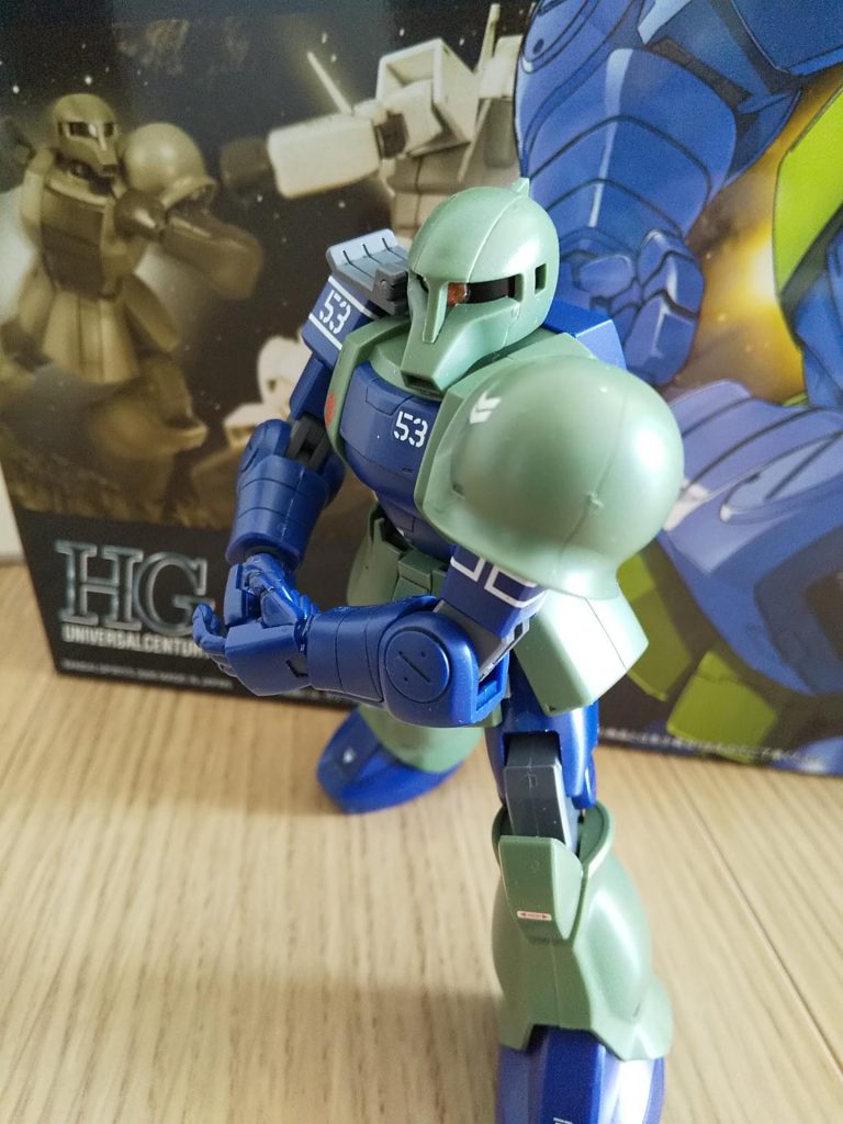 名物ポーズですが、アクションベースを併用した方が良かったですね。もう少し躍動感を出したかった。