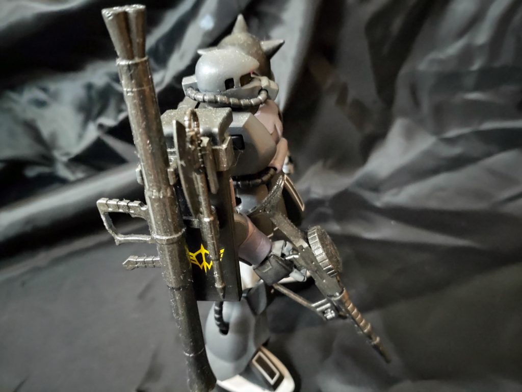 武器ラックは自作です。