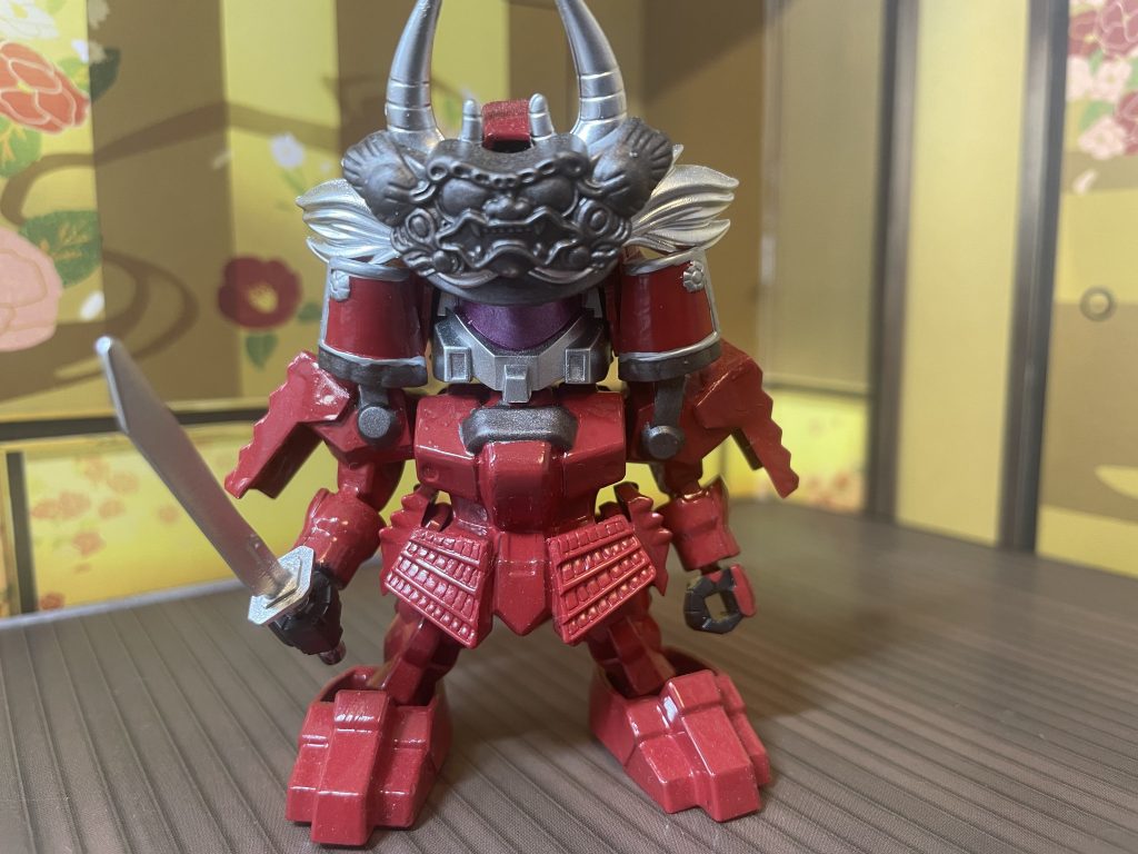 右槍(刀じゃんw)。BB戦士信玄ガンダムの魂が宿ってます。