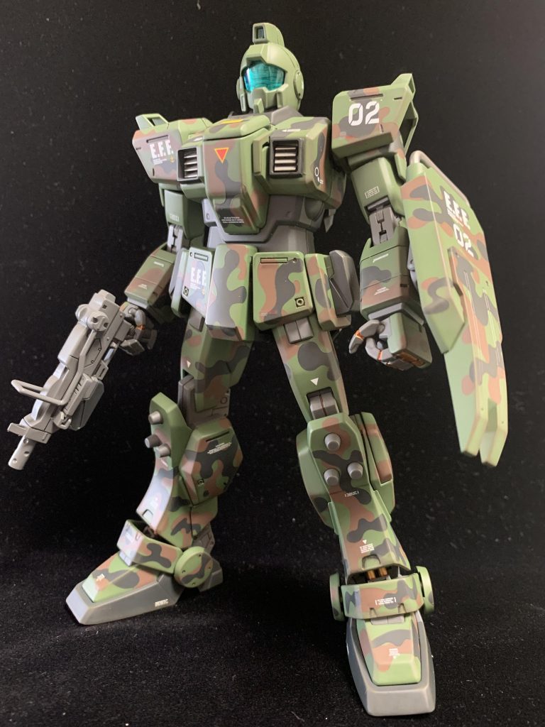 今回使った塗料は緑：ガイア NATOグリーン茶：ガイア NATOブラウン黒：ガイア NATOブラックグレー：ガイア ニュートラルグレー4金属部：クレオス スーパーアイアンです。