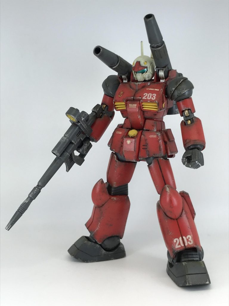 ウェザリングを覚えたて初期に製作したやつですが、アニメ放送当時よりスタイリッシュになってるけど、かっちょえ〜な〜😍