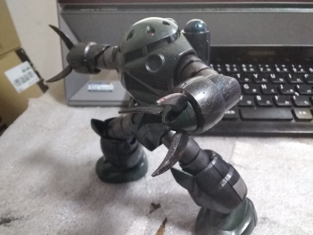 関節の部分とかを焼き鉄で塗ったんだけど、やっぱ、良い色だよなー