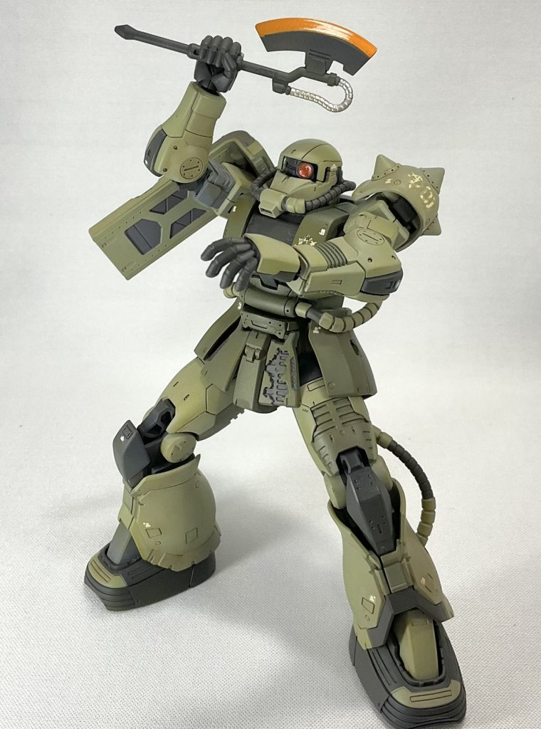 このドアンザクをきっかけに「マスキングゾル」を初めて使いました。おかげで破損した箇所に塗った所、うまいこと塗り分ける事ができました🙂便利ですね〜マスキングゾル