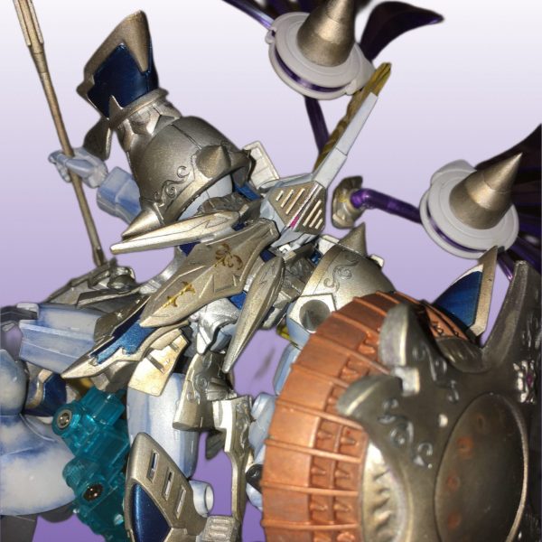 騎士ギャンスロット　ミキシング　騎士ガンダム風の機体です