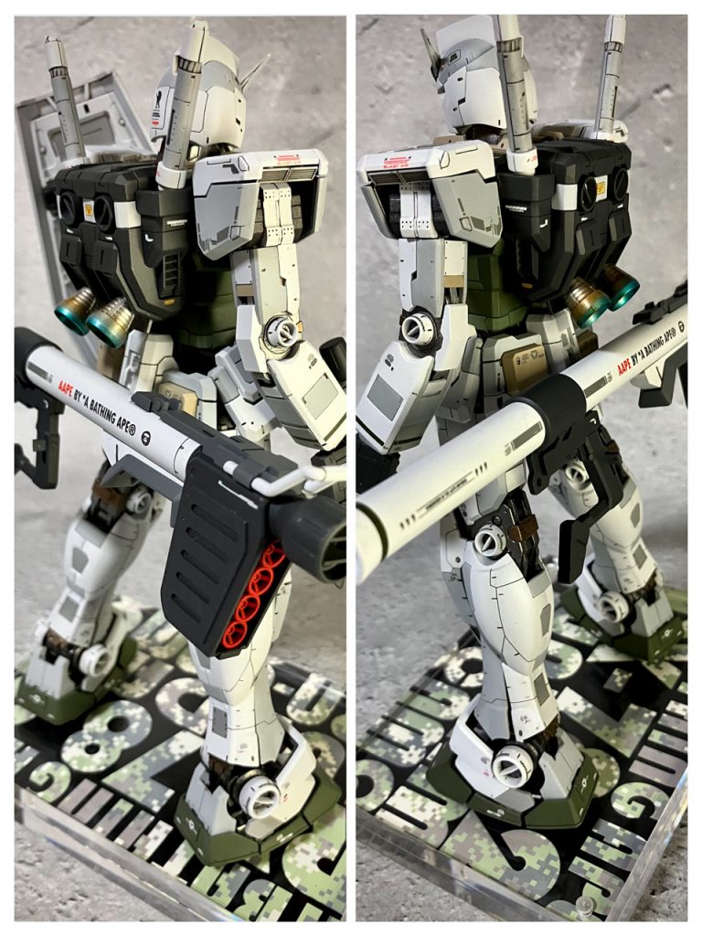 MG ガンダム AAPE RX-78-2 GUNDAM GRN-CAMO  AAPE BY A BATHING APE コラボレーション–7枚目/制作者：モリラボ