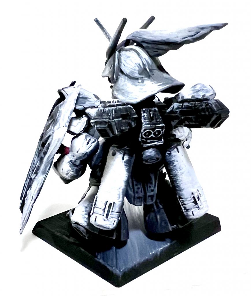 FW GUNDAM CONVERGE MSN-04 SAZABI サザビー コミック調タッチ風塗装済み完成品–4枚目/制作者：H4co Y