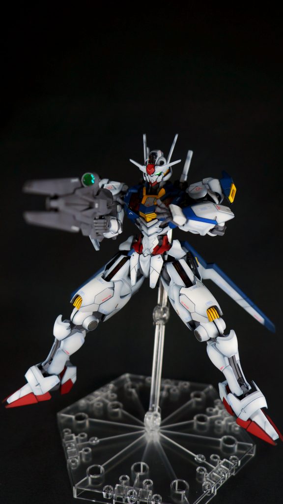 ビットオンフォームで射撃ポーズ