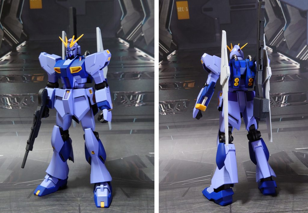 地上戦仕様、ウイングバインダー装備の前後ろ。