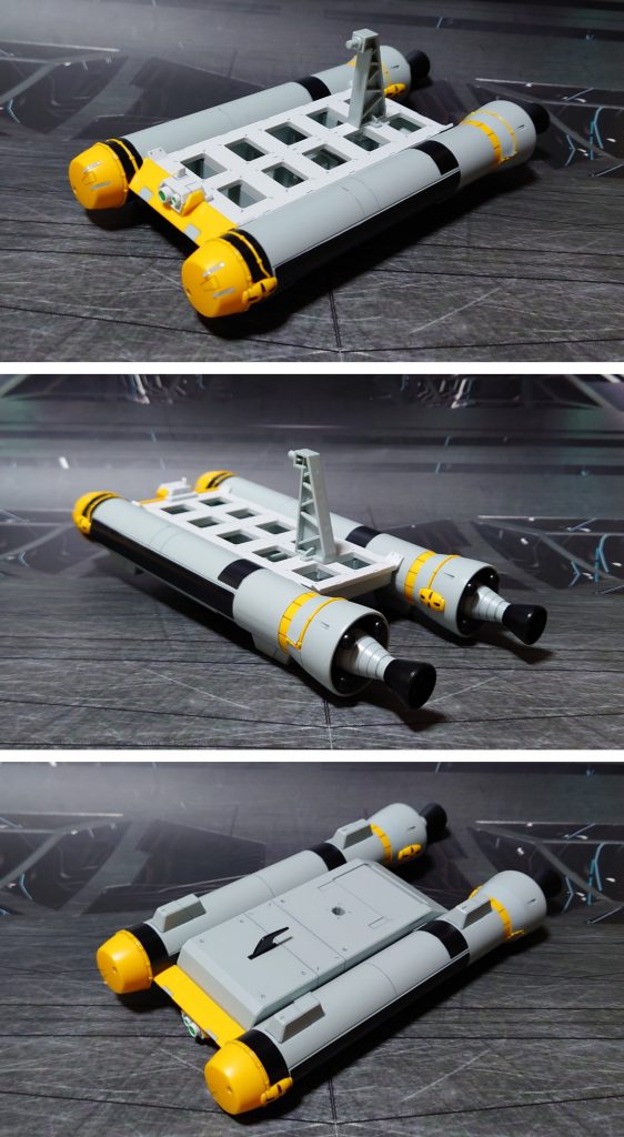 ブースターベッドの前後ろ裏。