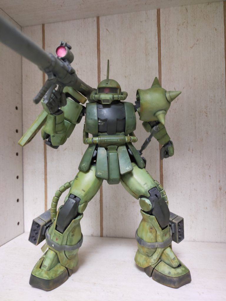 素組み状態につや消しを吹いてウェザリングを施しています。