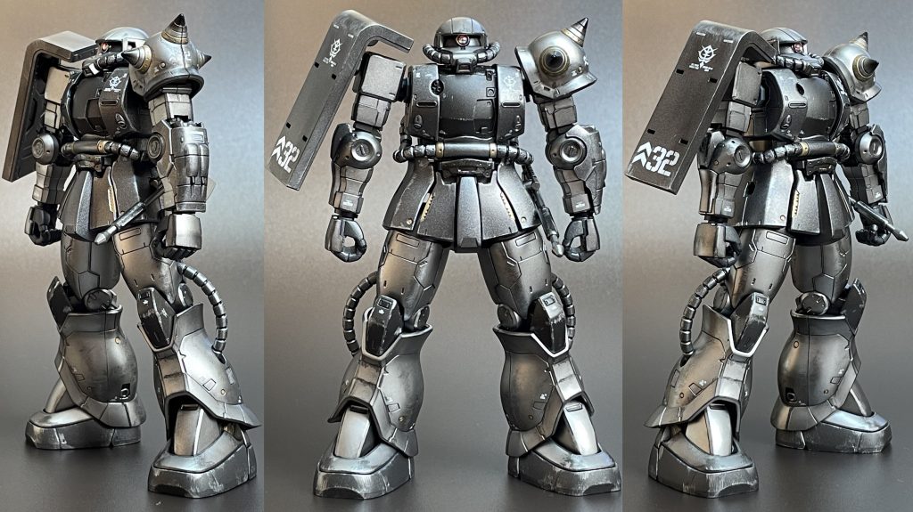 シルバーザク HGGO1/144 ザクⅡ C6–3枚目/制作者:takiyama08g