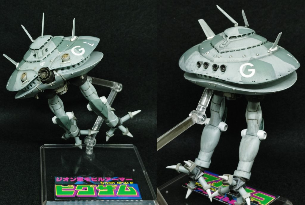 今回も箱のロゴを活用しています。スタンドはグッドスマイルカンパニーの「THE シンプルスタンド 」を購入しましたが、このキットにバッチリでした。