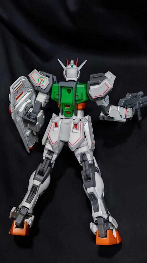 バックショット2わりと細かなところまで頑張っています。ライフルの合わせ目消しが難しく、全然うまく出来ませんでした。