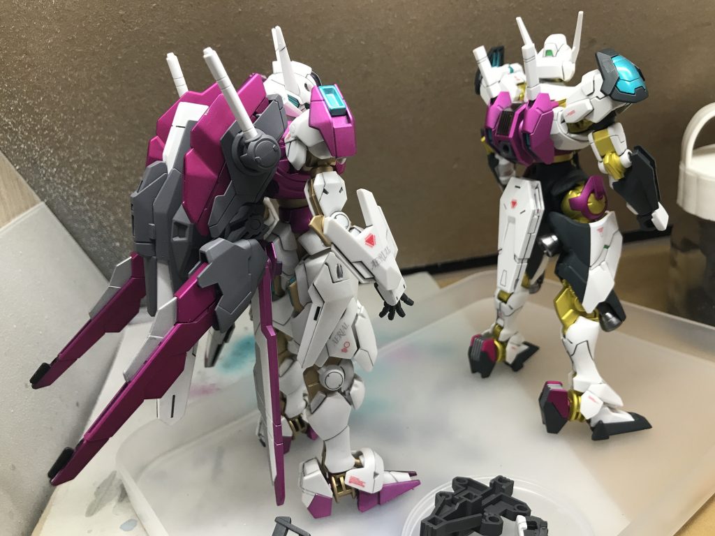 エアリアルにルブリスのバックパックつけるとこんな感じ。カラーリングあわせたのはこのためでもあります☺残ったエアリアルのバックパックをルブリスにつけてもシンプルでいい感じですね！