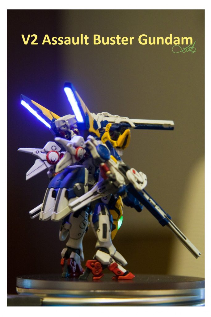 Gundam Artifact 2 - V2 Assault Buster Gundam -LED電飾、電気改造–6枚目/制作者:kwluk717
