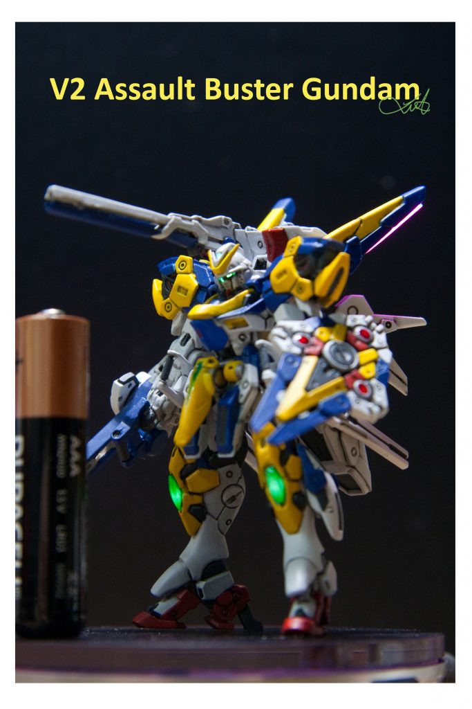 Gundam Artifact 2 – V2 Assault Buster Gundam -LED電飾、電気改造