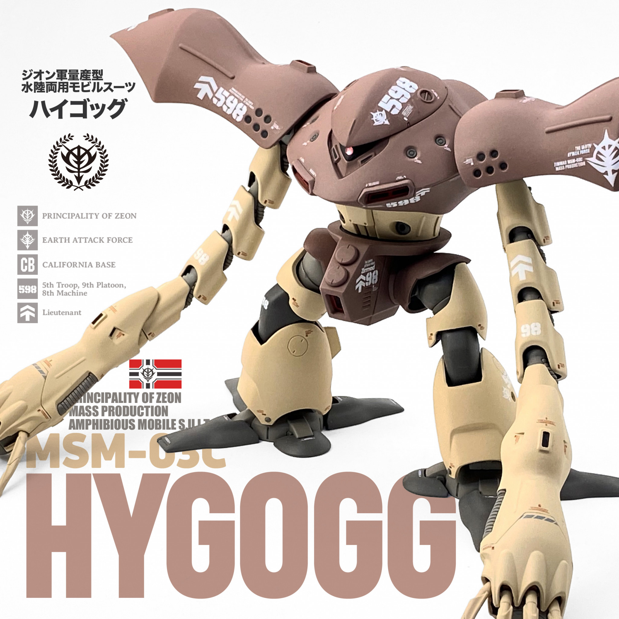 HG ハイゴッグ ジオラマ 完成品 - 模型/プラモデル