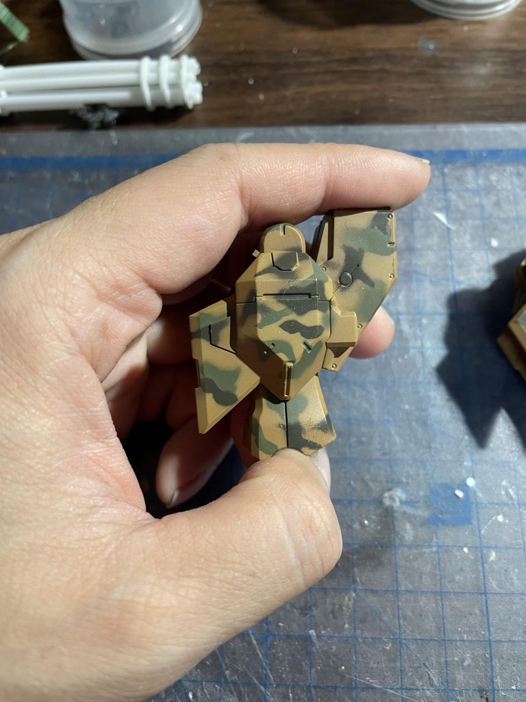 確りとした迷彩で塗装するのは初めてでした。めっちゃ疲れましたが、めっちゃ楽しいです。上手く塗れてますでしょうか?