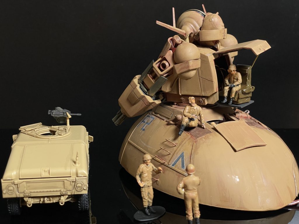 「どうだ曹長,試作ホバー戦車”ZEONG; Zonig Eliminator ON the Geography (地図状の全てをぶっ殺す)