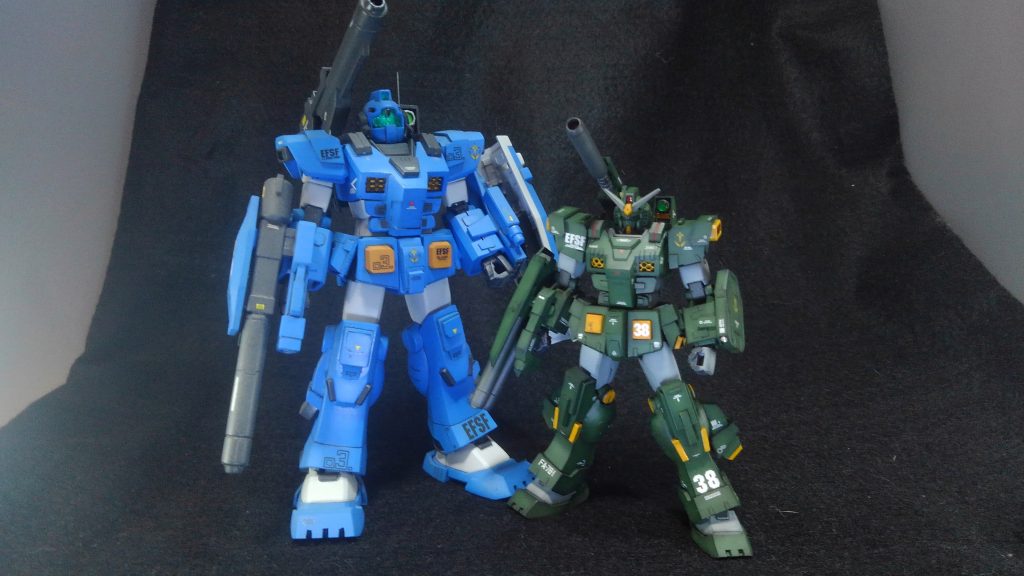 過去作、HGジムフルアーマーと。