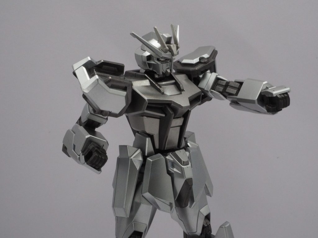 よく見るアーマーシュナイダーを構えてるポーズ。ただアーマーシュナイダーは先のチュチュトレーナーのパーツ取りで使ったので、ただの正拳突きです笑一応チュチュトレーナーの作品はこちらhttps://gumpla.jp/hg/1225171