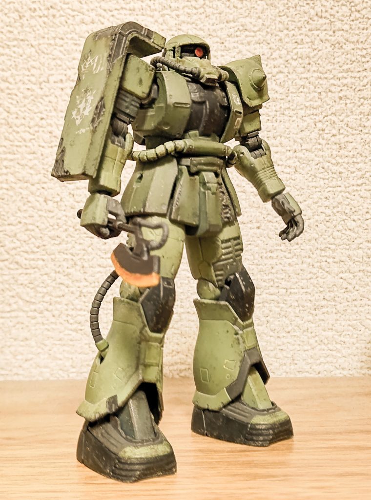 画像加工前と加工後。すこし錆汚れを入れてもよかったかもしれません。