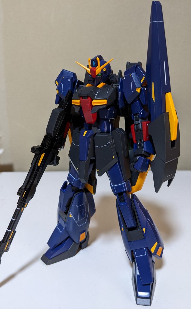 HG メガ フルアーマー ガンダム ティターンズ カスタム仕様 ガンプラ 完成品 HGUC Zガンダム ティターンズ仕様｜スミ@レイルトレーサーさんの