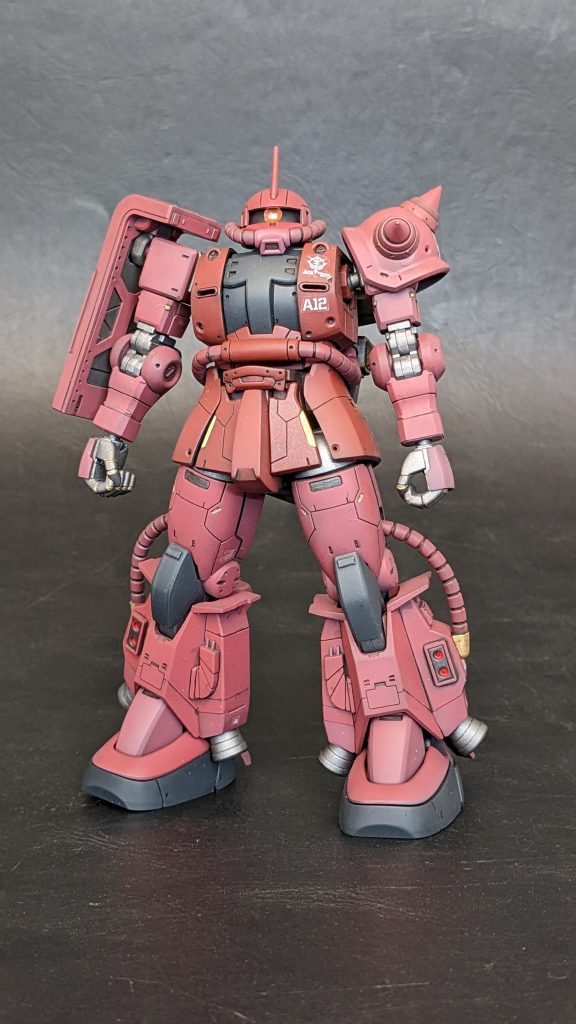 HGオリジン版＋HGMSVシャア専用06Rザク–2枚目/制作者：luckyninja