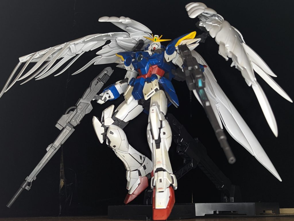 薄汚しウイングガンダムゼロカスタムVer.Ka(EW)–3枚目/制作者：@dora_e_m