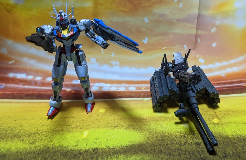 合体前例によって素体は前と同じです支援メカは騎士装備やシュナイダー装備と異なり、陸上走行型です