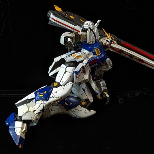 福岡νガンダム(RG)説明書通りリアリスティックデカール全貼り&屋外ウェザリング