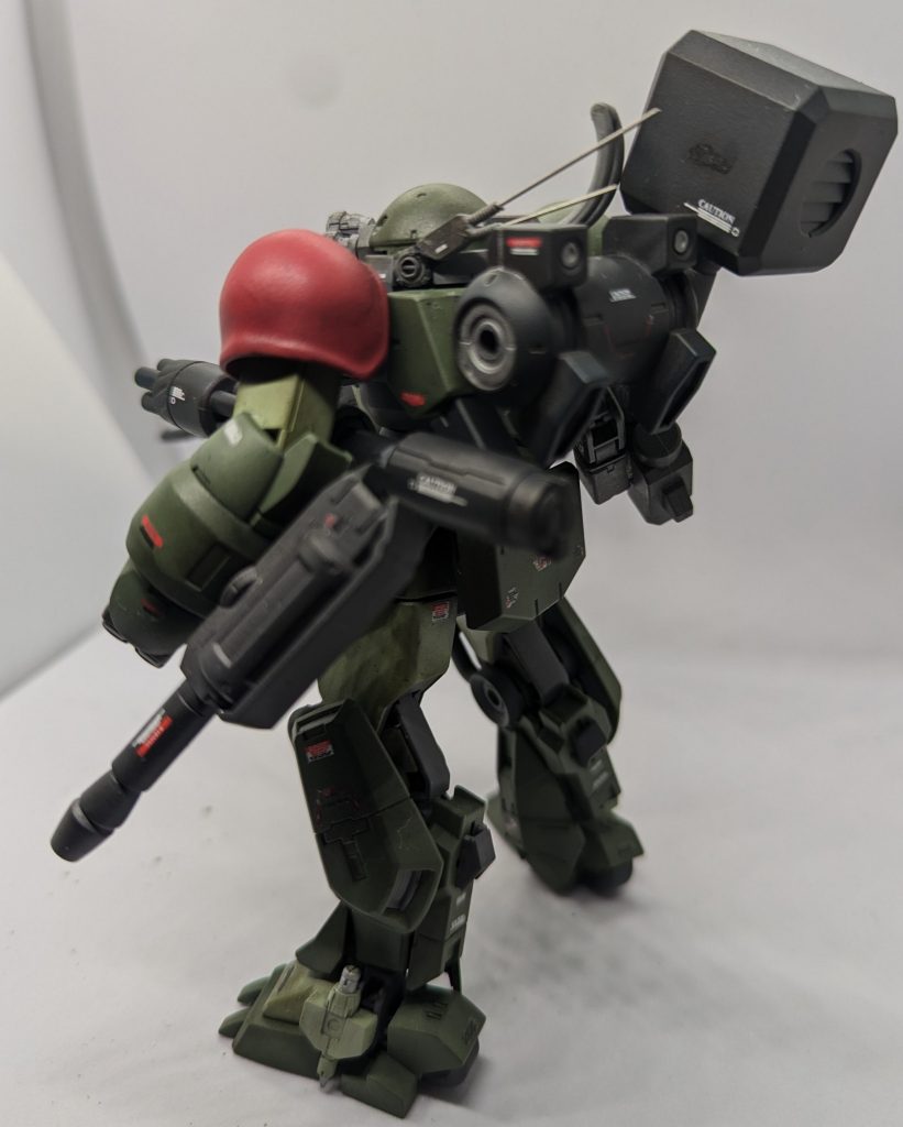 背面はこんな感じ、バックパックもデミトレそのまま使っています。