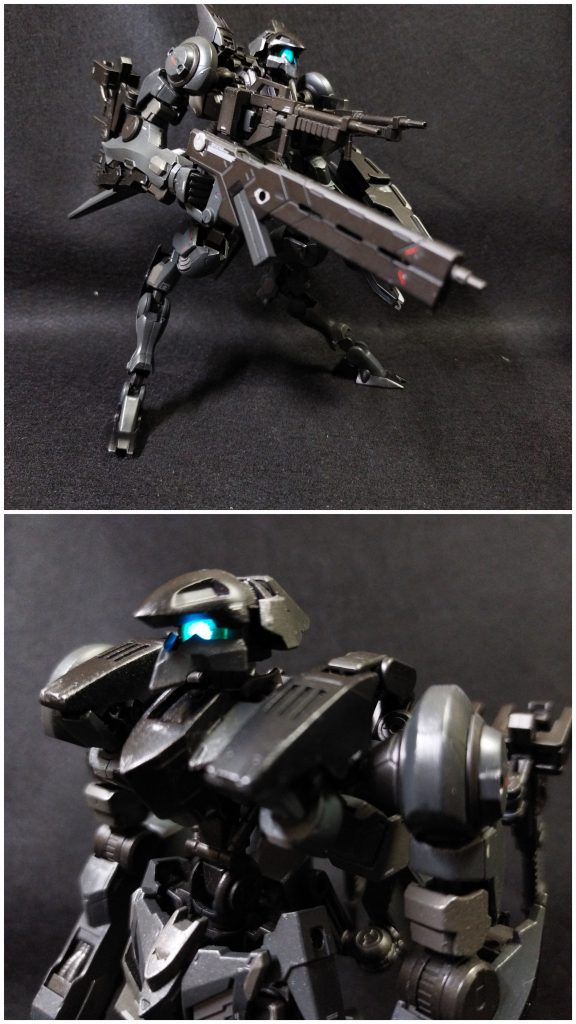 頭部にはミライトを仕込んであります